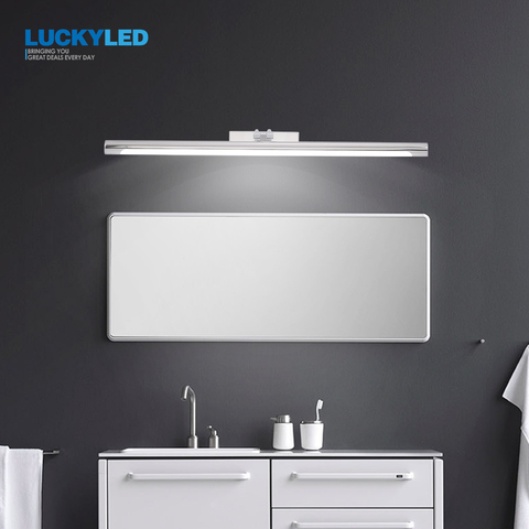 LUCKYLED Led Luz de baño pared lámpara 8W 12W AC85-265V luz Led moderna para espejos impermeable montado en la pared de luz lámpara ► Foto 1/6