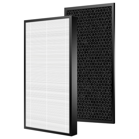 Filtro purificador de aire para Philips AC1215, AC1214, AC1210, AC1213, HEPA, 360x275x27mm, conjunto de 360x275x10mm ► Foto 1/3