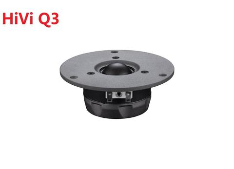 HiVi-altavoz de Tweeter Q3 de alta calidad, Original, 4 pulgadas, negro, unidad controladora de cúpula, Panel de aluminio, 6ohm, 30W, Fs = 600Hz, 2 uds. ► Foto 1/5