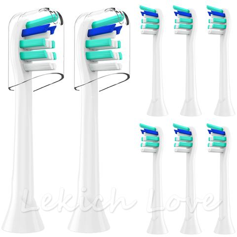 Cabezales de cepillo de dientes reutilizables, cubiertas protectoras para Philips Sonicare, compatibles con Philips Diamond Clean 2 Series, 8 Uds. ► Foto 1/1