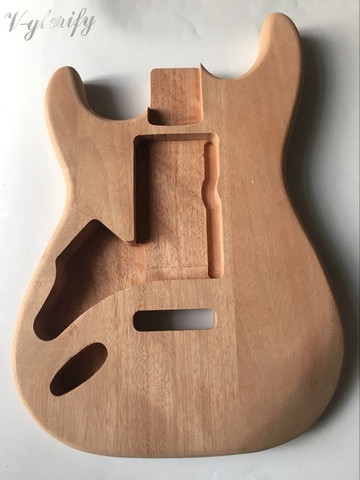 Okoume-guitarra eléctrica izquierda ST, cuerpo de madera hecho de fábrica, color natural ► Foto 1/5