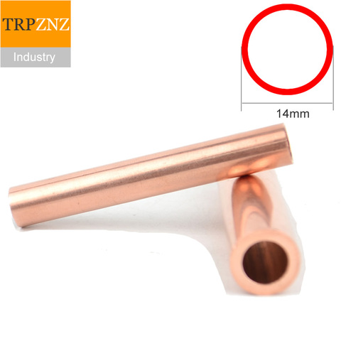 Tubo de cobre T2 OD14, diámetro exterior de 14mm, diámetro interior de 12/11/10mm, tubo de cobre hueco capilar, salidas de fábrica ► Foto 1/1