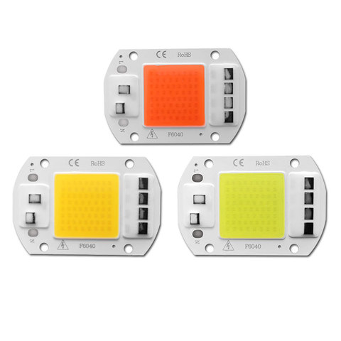 Chip de bombilla LED COB de 20W, 30W, 50W, No necesita controlador, lámpara cultivada de CA 220V, foco reflector artesanal ► Foto 1/6