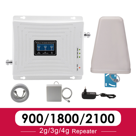 Amplificador de señal para teléfono móvil, repetidor móvil LTE GSM 2G 3G  4G, DCS WCDMA 900