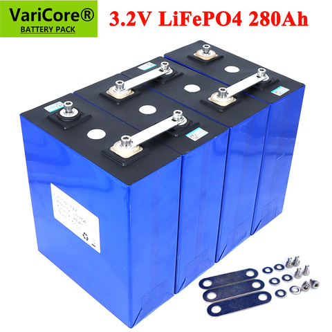 VariCore-Paquete de batería LiFePO4 de 3,2 V, 280AH, fosha de hierro y litio de 12V, 24V, 280000mAh para sistema de almacenamiento de energía Solar para patinete electrónico, autocaravana ► Foto 1/6