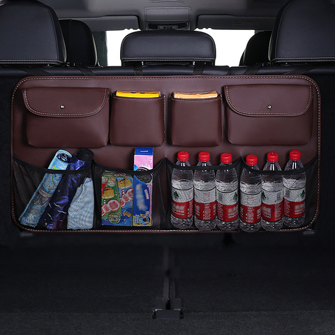 Bolsa de almacenamiento trasero para asiento trasero de coche bolsa de almacenamiento para Interior de coche, almacenamiento de bebidas y artículos varios ► Foto 1/6