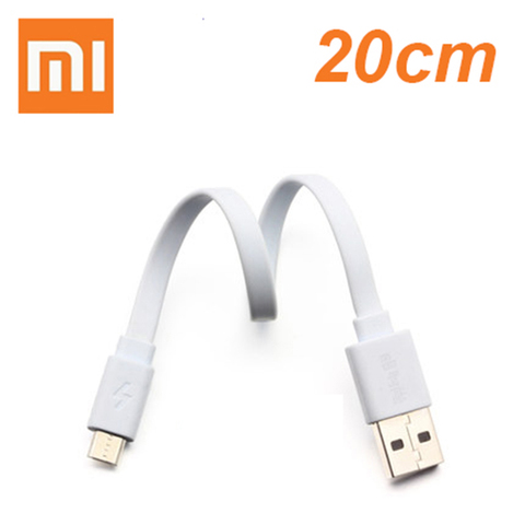 Xiaomi-cable powerbank Original de 20CM, Cable Micro USB de datos de carga rápida para Powerbank, Cable corto para teléfono, huawei, Samsung ► Foto 1/6