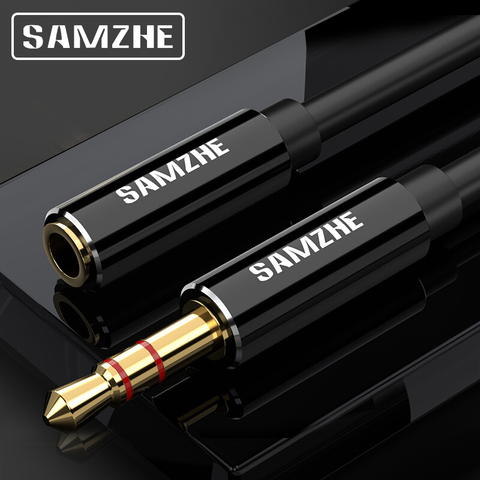 SAMZHE Jack de 3,5mm Cable de extensión para Audio Aux Cable de extensión macho a hembra para auriculares portátil reproductor de música ► Foto 1/6