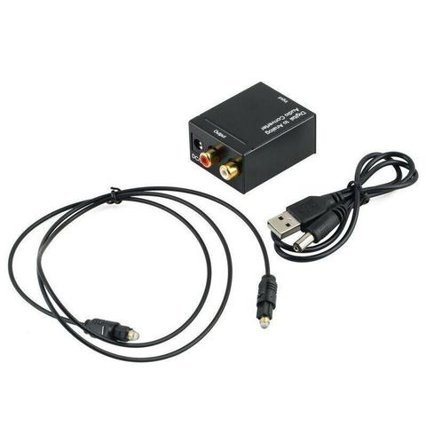 Convertidor de Audio analógico Digital a fibra óptica, señal Coaxial Toslink a RCA R/L, decodificador de Audio SPDIF ATV DAC amplificador ► Foto 1/6