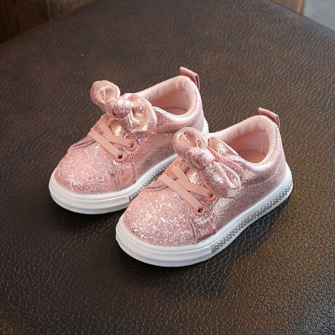 1-3 años bebé niño chico chicas zapatos de arco lentejuelas niñas princesa zapatos de otoño zapatos casuales de primavera ► Foto 1/6