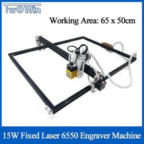 15W foco fijo de 500MW/2500MW/5500MW láser de máquina de grabador láser de 6550 Máquina Láser de CNC Router de madera para corte y grabado ► Foto 1/6