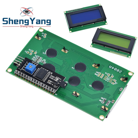 IIC-módulo LCD de retroiluminación verde para Arduino UNO R3 MEGA2560 20X4 LCD2004, I2C/TWS 2004, serie Azul ► Foto 1/6