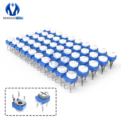 10 Uds RM065 Trimpot Trimmer potenciómetro de resistencia variable 100R 200R 500R 1K 2K 2,2 K 3K 5K 10K 20K 50K 100K 500K 1M Ohm RM-065 ► Foto 1/6