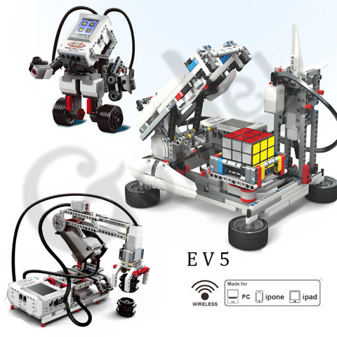 Técnica de programación serie EV3 modelo de robot de educación en bloques de vapor Compatible para EV5 45544 robótica DIY juguetes Juguetes ► Foto 1/6