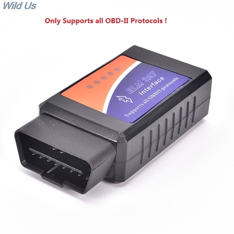 Univrsal V1.5 ELM327 Bluetooth OBD2 / OBDII herramienta de escáner de diagnóstico para automóvil ELM 327 herramienta de diagnóstico de la versión más nueva de 50 ft ► Foto 1/6