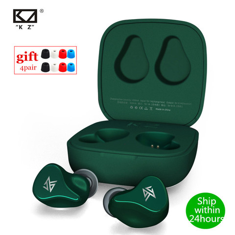 KZ-auriculares TWS inalámbricos con Bluetooth 5,0, dispositivo con controlador dinámico, modo de juego, cancelación de ruido, AAC, KZ S1 S1D ZSX, 10mm ► Foto 1/6