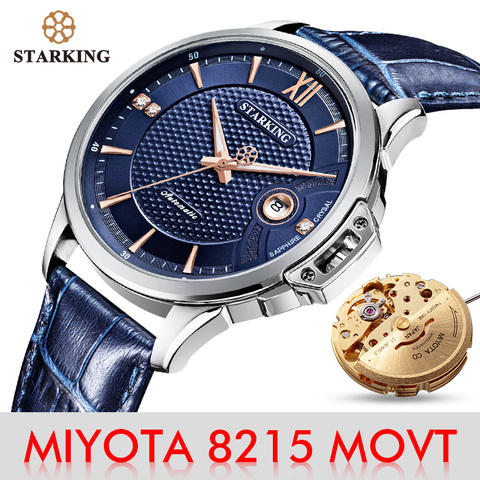 STARKING-relojes mecánicos para hombre, reloj de pulsera automático de viento, zafiro, resistente al agua, MIYOTA Movt, Masculino ► Foto 1/6