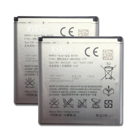 BA700 la batería de Li-Ion 1500mAh para Sony Ericsson MT11i MT15i MK16i ST18i St18a SO-03C para Xperia Neo / Pro / Neo V / Ray ► Foto 1/6