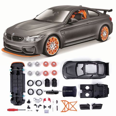 Maisto 1:24 BMW M4 GTS montado troquel DIY de fundición modelo de coche de regalo de colección de juguete colección de herramientas ► Foto 1/6