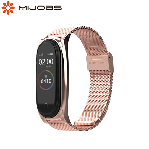 Correa de Metal para Xiaomi Mi Band 5, pulsera para Xiaomi Mi Band 3, 4, 5  y 6, NFC Global