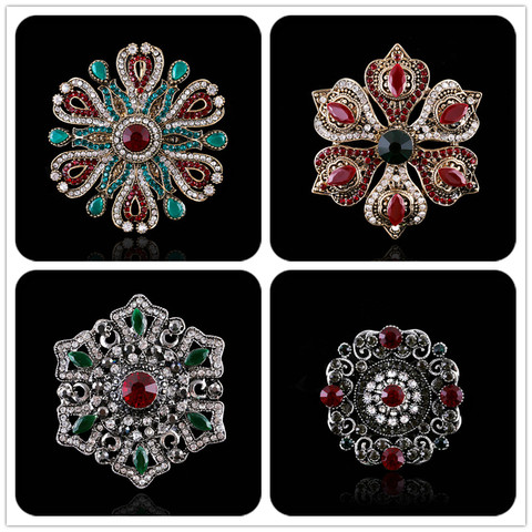 Muylinda-broche de cristal grande Vintage para mujer, joyería de boda, banquete, broches de diamantes de imitación y alfileres para mujer, accesorios de regalo ► Foto 1/6