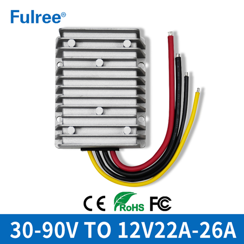 Fuente de alimentación del vehículo, convertidor de potencia de 30-90V a 12V, 250W, 300W, cc, reductor de voltaje 24V, 36V, 48V, 60V, 72V, 84V a 12V ► Foto 1/6