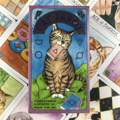 Gato del Tarot tarjetas magia Tarot tarjetas inglés completo leer el destino juego Tarot cubierta juegos de mesa familiares jugando tarjetas regalo ► Foto 1/6