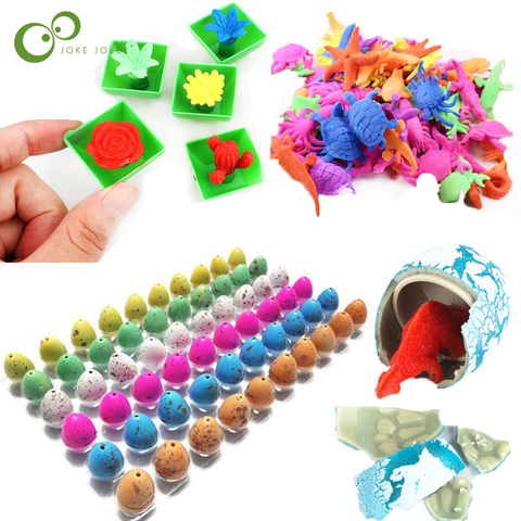 10 unids/set magia absorber agua más grande Animal en el océano planta dinosaurios creciendo eclosionando huevos de juguete regalos de los niños YJN ► Foto 1/6