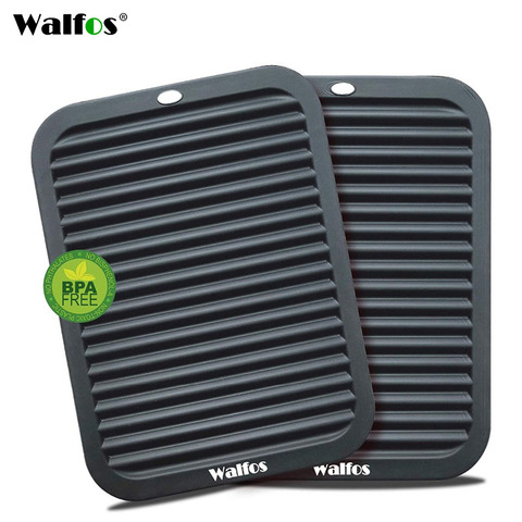 WALFOS-alfombrilla multiusos y versátil para salvamanteles, silicona Flexible, almohadilla caliente, trébedes de silicona resistente al calor para ollas y sartenes ► Foto 1/6