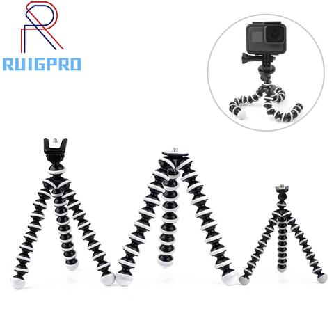 RuigPro-trípode Flexible para teléfono móvil, soporte para cámara Gopro Hero Digital, DV, Canon, Nikon, tamaño pequeño, 2022 ► Foto 1/6