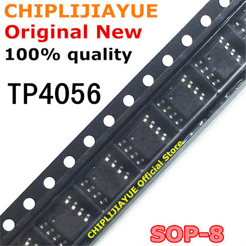 Conjunto de chips IC nuevos y originales TP4056 SOP-8 4056E TC4056A TP4056E 4056 SOP8 SOP SMD, 20-50 Uds. ► Foto 1/1