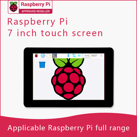 Pantalla táctil LCD Original oficial, pantalla táctil capacitiva de 7 pulgadas, módulo de pantalla táctil para Raspberry Pi 4/3B + 7 ''Raspberry Pi ► Foto 1/6