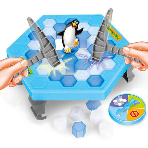 Divertido trampa de pingüinos interactivos de interior juego romper el hielo salvar el padre-hijo de juguetes para entretenimiento y regalos de los niños ► Foto 1/4