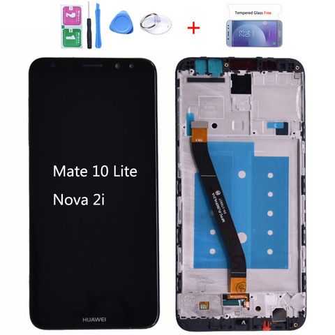 Pantalla LCD Original para Huawei Mate 10 Lite con montaje de digitalizador de pantalla táctil con reemplazo de Marco Huawei Mate 10 lite lcd ► Foto 1/6