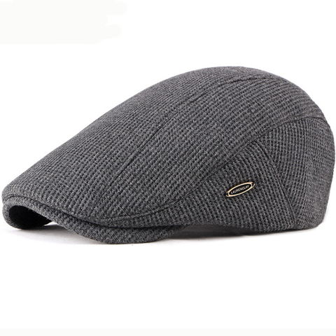 HT2646 boina gorra nueva otoño sombrero gorra de invierno para hombres mujeres ajustable hiedra Newsboy gorra Plana Alta Calidad boinas de punto sólido ► Foto 1/6