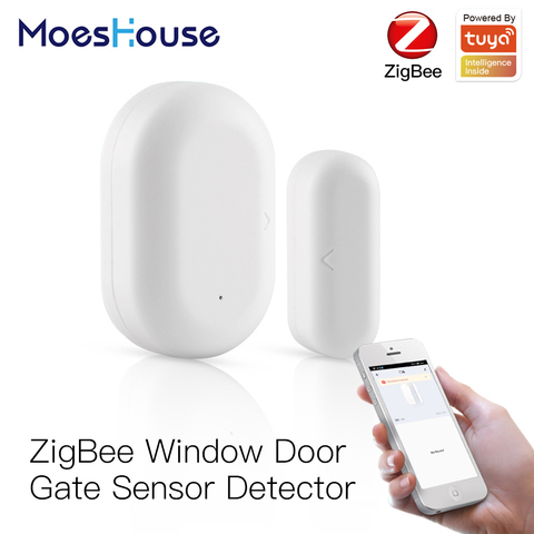 Tuya-Sensor inteligente ZigBee para puerta y ventana, sistema de alarma de seguridad para el hogar, Control por aplicación remota ► Foto 1/6