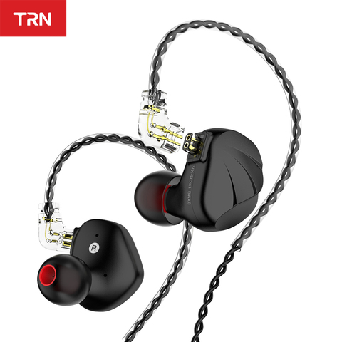 Auriculares intrauditivos TRN VX 6BA 1DD, auriculares híbridos IEM HIFI con Monitor de DJ, auriculares metálicos para correr y hacer deporte, TRN BA8 V90 BA5 X6 ► Foto 1/6