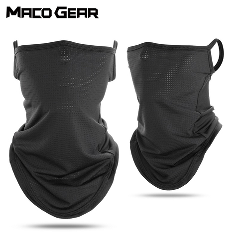 Cyling Bandana triangular de media cara para hombre y mujer, pañuelo colgante para la oreja, cuello de seda helada, funda de Polaina, máscara de tubo, deporte, correr, senderismo, ciclismo ► Foto 1/6