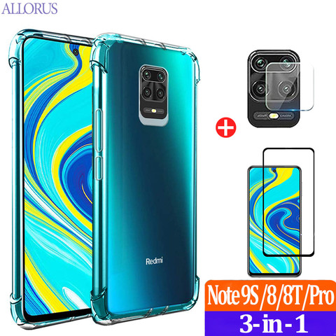 Transparente silicona Funda de teléfono Redmi Note 9 Pro 9T funda airbag Fundas protectoras de tpu Xiaomi Note9 Pro Redmi Note 9Pro 9S 8 9 T S Carcasa transparente/Funda Xoaomi Redmi Note 9 Xiomi 8 T Note9 9Pro Case ► Foto 1/6