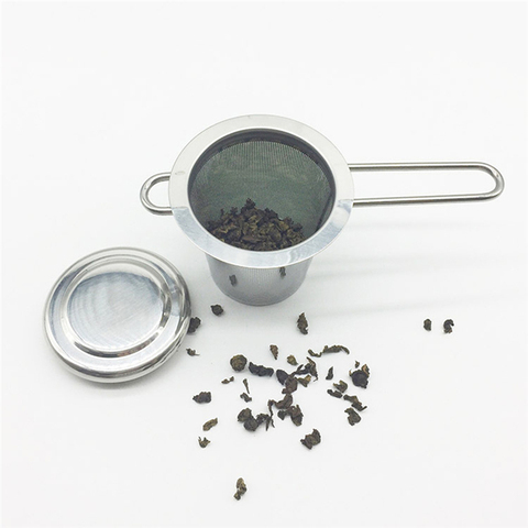 Filtro Infusor de té reutilizable, colador de acero inoxidable, filtro de especias de hierbas, hojas sueltas, accesorios de té, suministros de cocina ► Foto 1/6