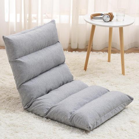Silla de suelo japonesa plegable y ajustable, sofá para juegos, silla acolchada, reclinable y suave con soporte para la espalda ► Foto 1/6