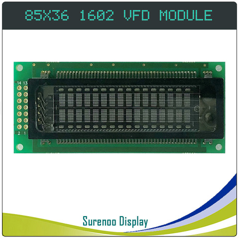 SAMSUNG-Panel de pantalla de módulo LCD, 85,00 36,00 X, paralelo, 8 bits, 1602, 162, 16X2, VFD, 16T202DA1J ► Foto 1/3