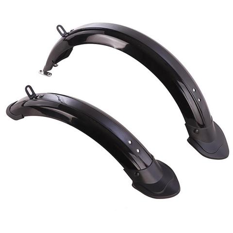 Guardabarros plegable para bicicleta eléctrica, guardabarros de Soporte de aleación de aluminio de 14 pulgadas, material brillante PP, refugio contra la lluvia, todo incluido ► Foto 1/6