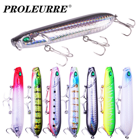 Proleurre 10,5 cm 18g de alta calidad de señuelo de pesca Topwater cebo estilo lápiz pesca señuelos artificiales Wobblers para peces bajo Crankbait ► Foto 1/6