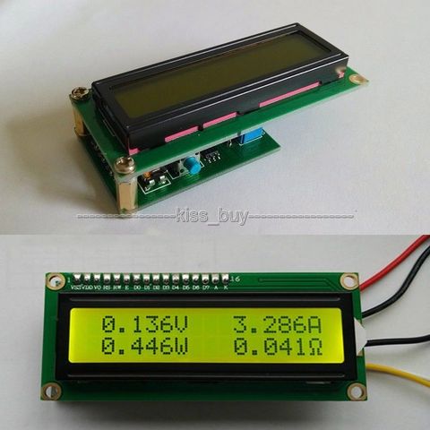 Amperímetro de voltios/potencia/medidor de AH coulomb/probador de capacidad de batería de tiempo de resistencia ► Foto 1/6