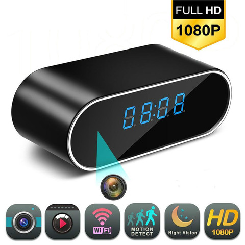 1080P reloj HD cámara inalámbrica WIFI Cámara Micro Cam IR noche Vista de alarma videocámara Digital Video Mini DVR Oculta pequeña Cam ► Foto 1/6