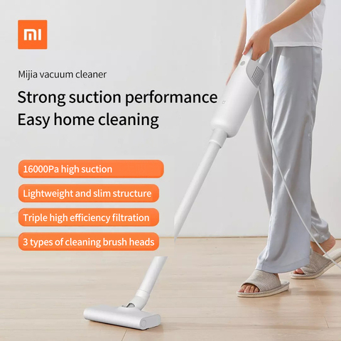 Xiaomi Mijia-aspiradora portátil para el hogar, máquina pequeña de limpieza con cable de alta succión, de alta potencia ► Foto 1/5