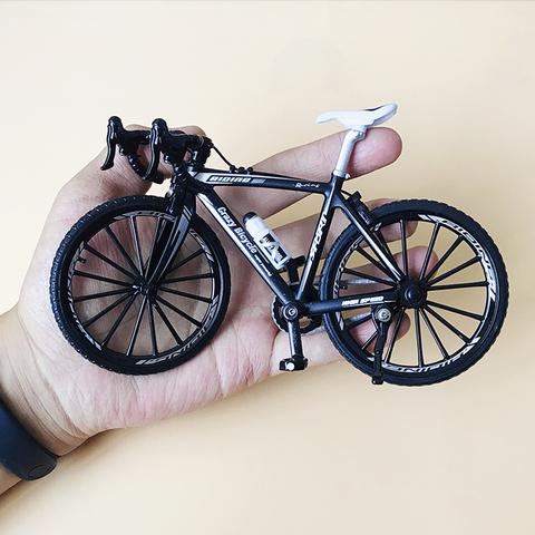 Mini bicicleta de montaña de aleación para niños, juguete de simulación de carretera curva, escala 1:10 ► Foto 1/6