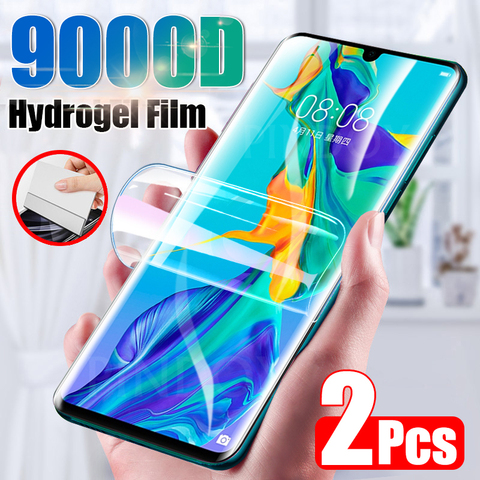 Protector de pantalla para Huawei P30 P20 P40 Lite Pro P Smart 2022, película de hidrogel de cobertura completa para Huawei Mate 20 30 Pro, no Cristal, 2 uds. ► Foto 1/6