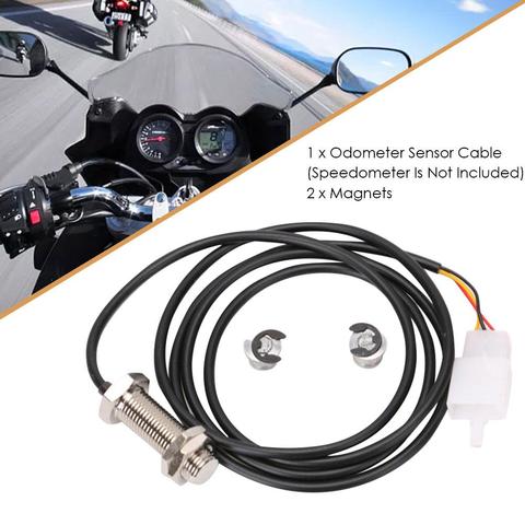 El velocímetro de la motocicleta Kit de reemplazo Digital Durable del odómetro Cable Sensor Universal para motocicleta ATV ► Foto 1/6